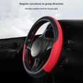 thumbnail image 4 of AutoNexis Splicing Leather Steering Wheel Cover Nonslip Breathable Without Inner GXC, 4 of 8