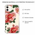 thumbnail image 4 of Big Red Flower Case for iPhone 12,Aesthetic Colourful Floral Pattern Soft TPU Bumper Case Cover, 4 of 5