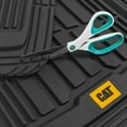 thumbnail image 5 of CAT ToughRide Heavy Duty Rubber Floor Mats for Car, Truck, Van & SUV, Universal Fit, Trim to Fit, All Weather Deep Dish Car Mats, Black, 4 Piece, 5 of 8