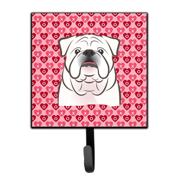 White English Bulldog  Leash or Key Holder
