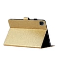 thumbnail image 5 of Allytech iPad Pro 11 2020 Case, Slim Fit PU Leather Folio Flip Smart Cover Auto Sleep Wake Shock-Absorption Multi Angle Stand Pencil TPU Inner Case Cover for Apple iPad Pro 11 2nd Gen, Gold, 5 of 9