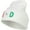 White, variant on India IND Flag Embroidered Long Beanie - White OSFM