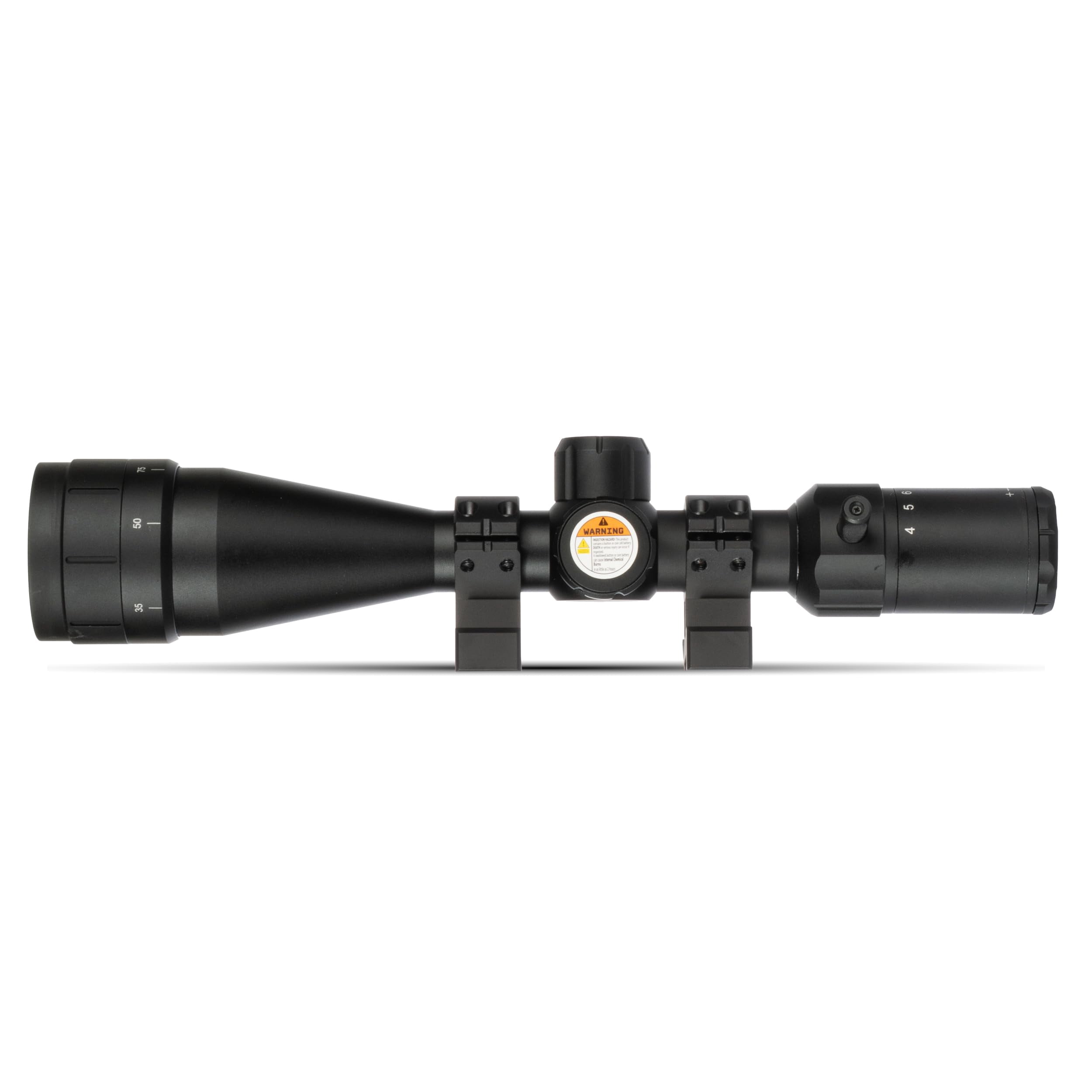 Monstrum Marauder 4-12x44 Rifle Scope with AO Adjustable Objective | Black | FMR03 Reticle