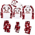 thumbnail image 4 of RKSTN Pyjamas de Noël Assortis pour Famille pour Femmes Hommes Couples Adultes Enfants, Hauts à Manches Longues à Col Rond+pantalons Longs Décontractés Doux Amples Grande Taille Ensemble de Pyjamas (Maman), 4 of 4