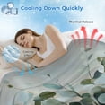 thumbnail image 3 of Spring Eucalyptus Cooling Blanket,Lightweight Breathable Summer Throw Blanket with Double Sided Cold Effect,Pastoral Botanical Leaf Retro Rustic Picnic Blankets Bed Sheet for Hot Sleepers 60"x80", 3 of 8