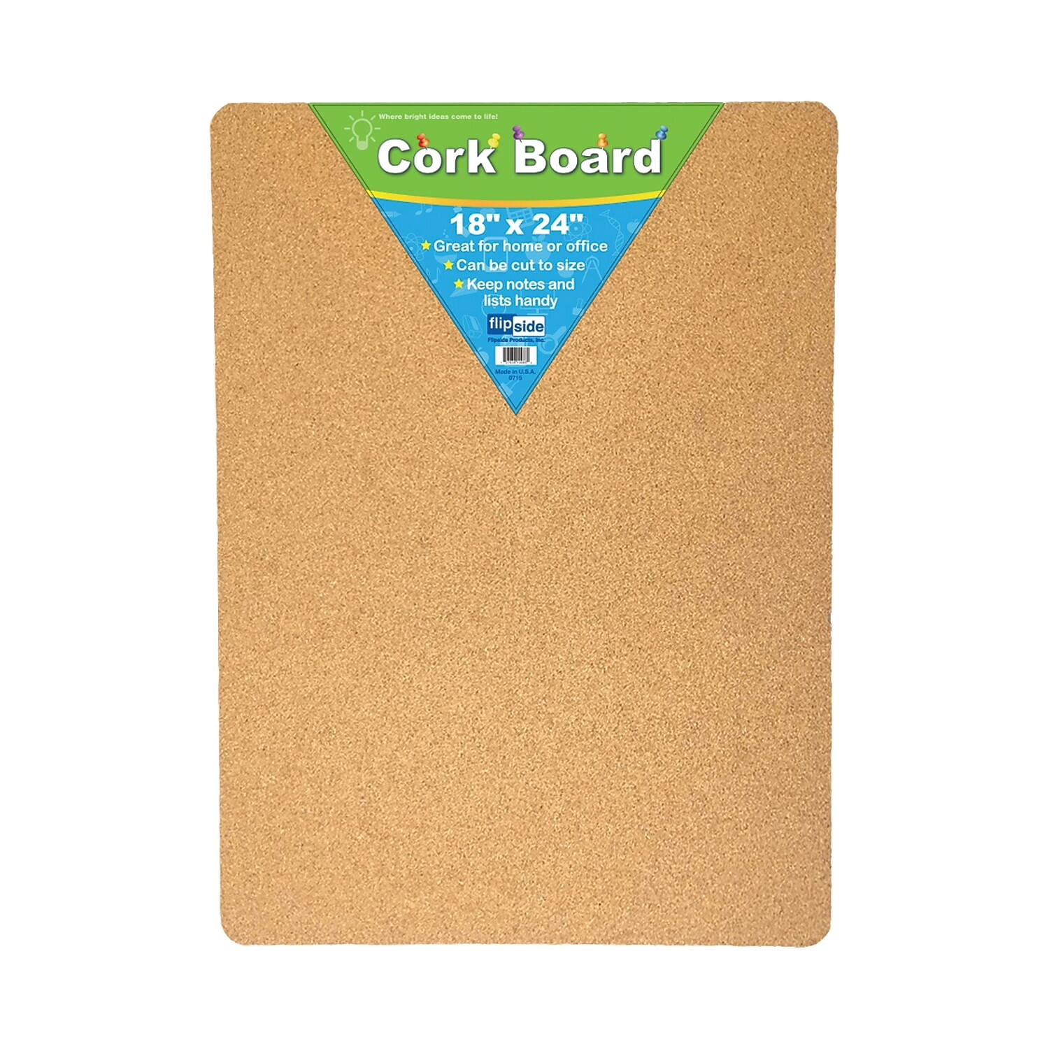 Lightweight Reminder, Notes 18 x 24 Cork Bulletin Board Set of 5