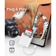 thumbnail image 3 of Lector de tarjetas SD AkHolz 2 en 1 para iPhone iPad Camera, 3 of 7