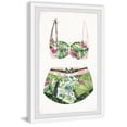 thumbnail image 2 of Parvez Taj Flamingos and Palms Swimsuit Framed Wall Art, 2 of 6
