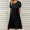 Black Casual Dresses for Women 2023, variant on Dyegold Sundresses for Women Casual Beach - Maxi Tshirt Dress for Women Round Neck Petal Sleeve Pleated Front Plain Summer Beach Swing Long Holiday ​​Sun Dress
