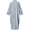 thumbnail image 3 of Women's Casual Long Sleeve Button Down Loose Striped Cotton Maxi Shirt Dress, 3 of 4