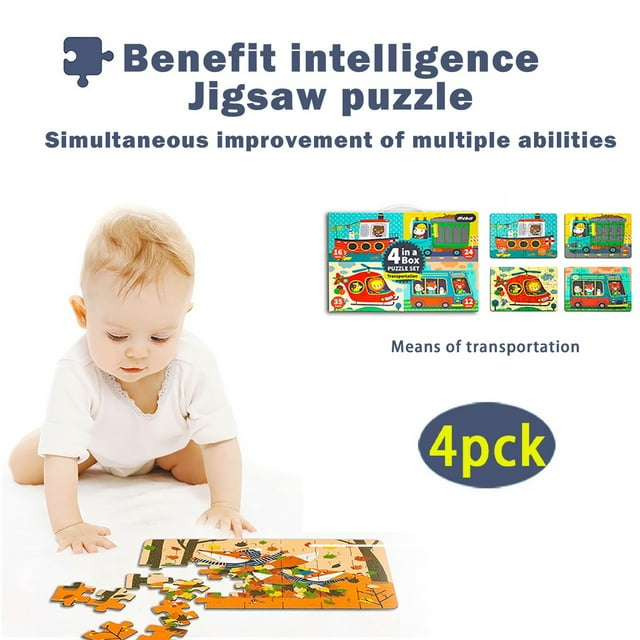 Set Educational Puzzles To 4 ple Sim Toys Children's Piece Difficult Puzzle Toy