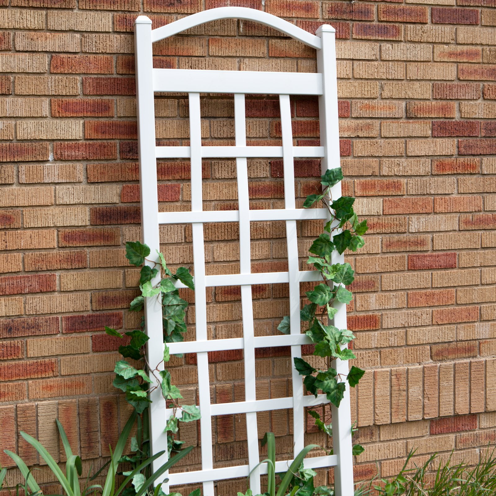 DuraTrel Cambridge 6ft. Vinyl Arch Trellis White