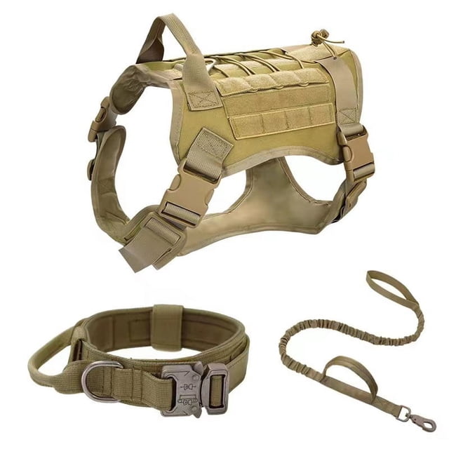 Collar táctico para perro, correa táctica para el pecho y la espalda, correa para perro grande, collar táctico para perro