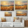 thumbnail image 4 of Designart "And Pastel Countryside Wheat painting IV" Landscapes Floater Framed Wall Art Print, 4 of 7