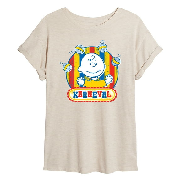 Peanuts - Charlie Brown Karneval - Women's Oversized T-Shirt
