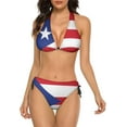 thumbnail image 1 of NICKSUN Women's Bikini Sets, Cute Print Two Piece Bathing Suits Sexy Halter Padded Bikini Swimsuits, 1 of 6