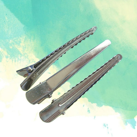ORDDIART 50Pcs Steel Hair Clips with Adjustable Teeth for Non-Damaging Hair Styling