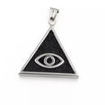 thumbnail image 5 of K-KED Viking Kyle Triangle Horus Eye Stainless Steel Pendant Personalized Necklace, 5 of 5