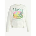 thumbnail image 5 of Time and Tru Women's Alaska Eagle Graphic Sweatshirt with Long Sleeves, Sizes XS-XXXL, 5 of 5