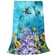 thumbnail image 2 of Vsdgher Corals and Tropical Fish Ultra-Soft Micro flannel Blanket Throw Blankets for Couch Sofa, Bed (4 sizes)-60"x50", 2 of 7