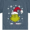 thumbnail image 3 of Dr. Seuss - The Grinch Naughty Or Nice - Toddler And Youth Short Sleeve Graphic T-Shirt, 3 of 5