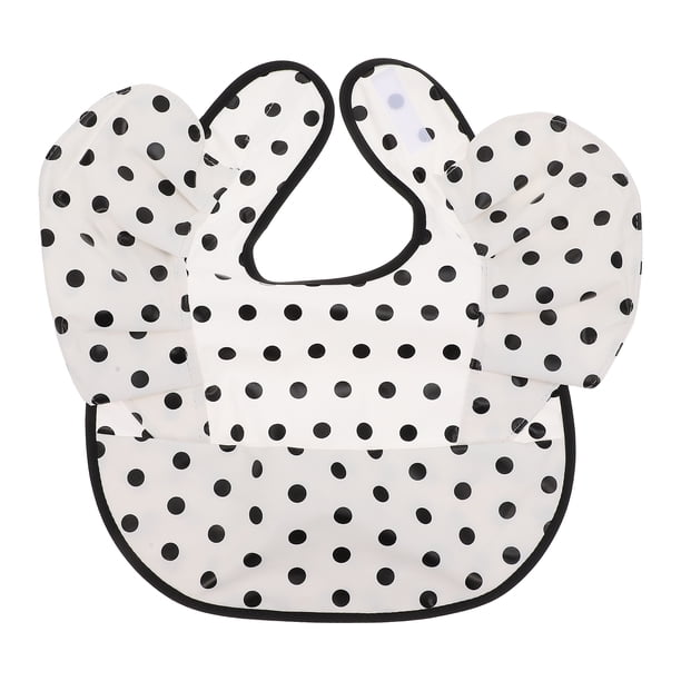 Babero de tela no tejido para niños con encaje para babear para comer dentición