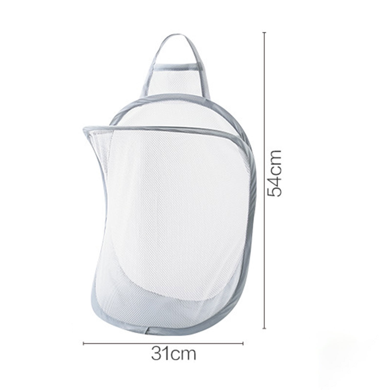 1pc Mesh Collapsible Small Wall Laundry Baskets,Hanging Laundry Hamper,for  Hotel, University Dormitory Use by HHSSALIN