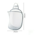 thumbnail image 7 of SPRING PARK Hanging Mesh Laundry Bag, Space Saving Corner Small Laundry Basket Dirty Clothes for Apartment, Camper, Cabin, College Dorm Use, 7 of 7