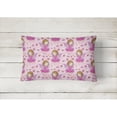 thumbnail image 2 of Carolines Treasures BB7547PW1216 Watercolor Fairy Princess on Pink Canvas Fabric Decorative Pillow  12H x16W multicolor, 2 of 3