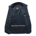 thumbnail image 4 of Frontwalk Lightweight Fall Zip Up Vest for Men Fashion Stand Collar Waistcoat Fishing Regular Fit Jackets Vest With Pockets Deep Blue XL, 4 of 9