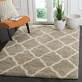 thumbnail image 2 of SAFAVIEH Hudson Aline Plush Geometric Shag Area Rug, Beige/Ivory, 11' x 15', 2 of 6