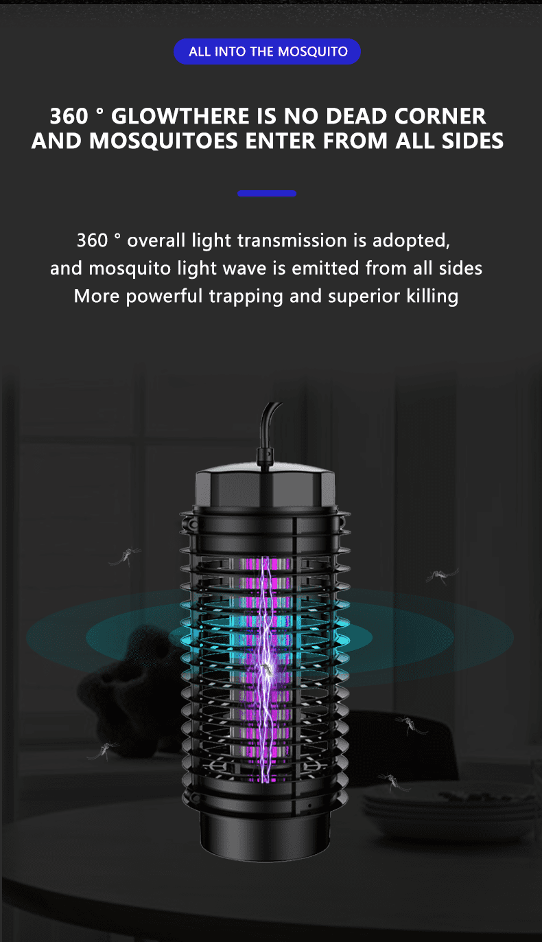 Bug Zapper Outdoor, Mosquito Zapper with LED Light bulb, Fly Zapper Outdoor Indoor, Insect Zapper Electric Fly Traps, Plug in Mosquito Repellent Outdoor Patio Killer Yard