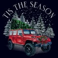 thumbnail image 2 of Women's Lost Gods Tis the Season Automobile Graphic Tee Navy Blue 2X Large, 2 of 4