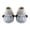 Blue, variant on Newborn Baby Sock Booties Cute Animal Plush Elastic Cuff Slip On Shoes Soft Sole Boys Girls Indoor Crawling Footwear