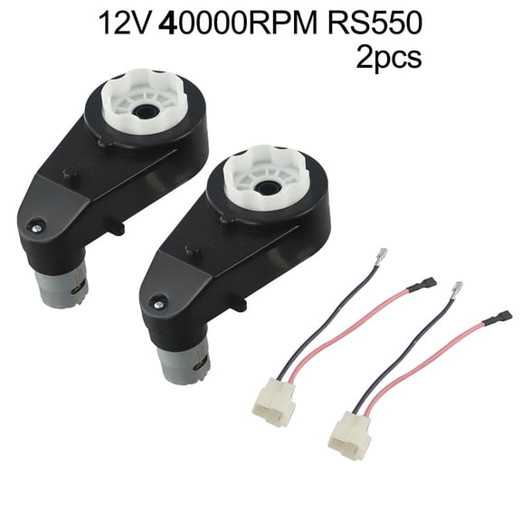 yaaqii 2PC 12V 40000RPM High Speed Gearbox RS550 Motor Replacement for Kid Electric Car