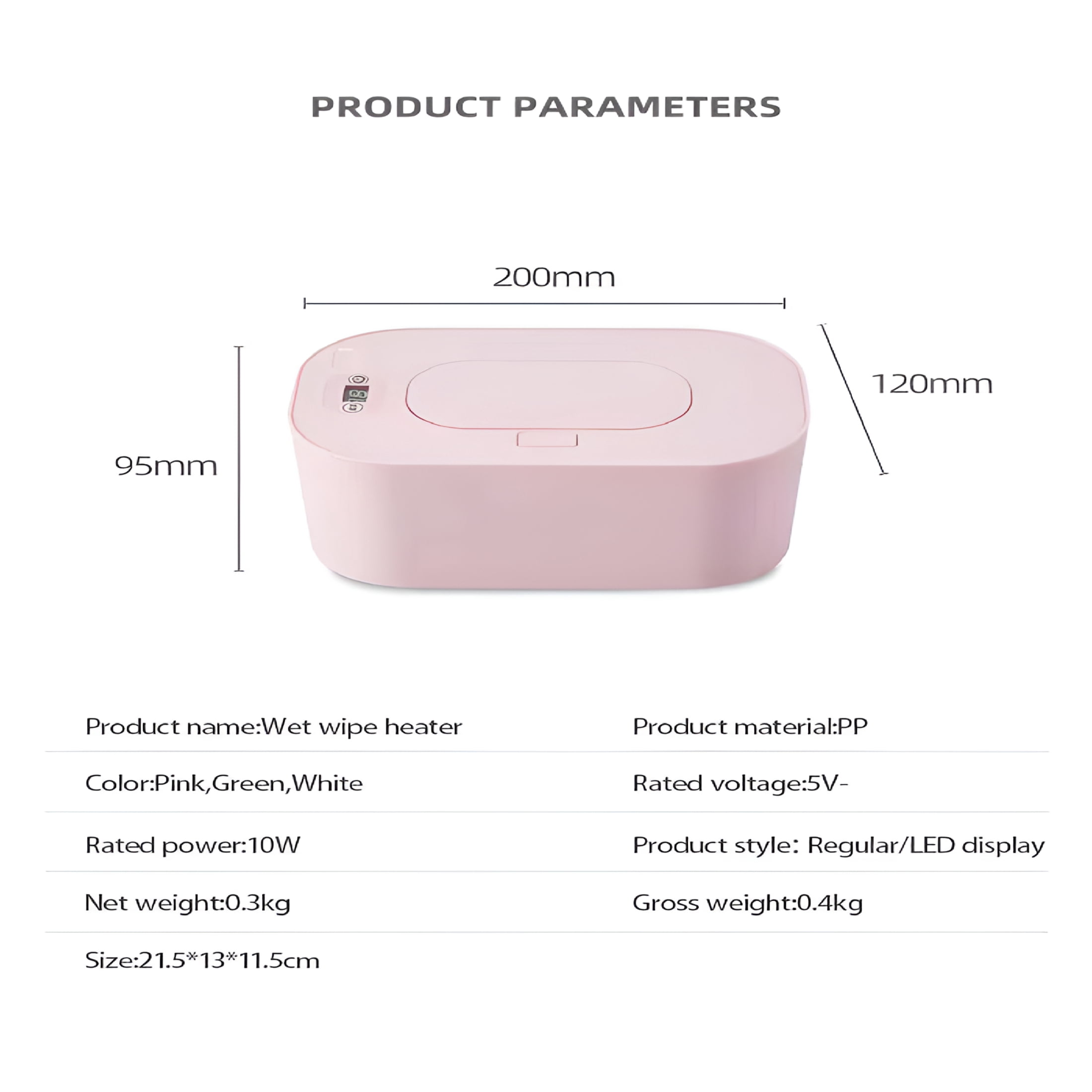 HIBIBUD Baby Wipe Warmer,Wipe Warmer And Baby Wet Wipes Dispenser,Smart Precise Temperature Control Large Capacity Evenly Overall Heating Silence,Wipes Warmer for Babies Portable Wipe Warmer