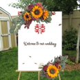 thumbnail image 1 of Baohd Artificial Flower Swag Green Leaves Hanging for Backdrop Party Wedding Car Yellow Red, 1 of 9