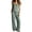 Blue, variant on Enjoytime 2 Piece Lounge Set Women Sleeveless V Neck Tank Tops Wide Leg Pants Matching Sets Summer Plus Size Casual Travel Outfits