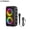 Standard-Black+1mic, variant on Wireless Speaker with Microphone, Large Portable Subwoofer, TWS TF AUX, Party Disco Lights, for Outdoor Events & Family Singing