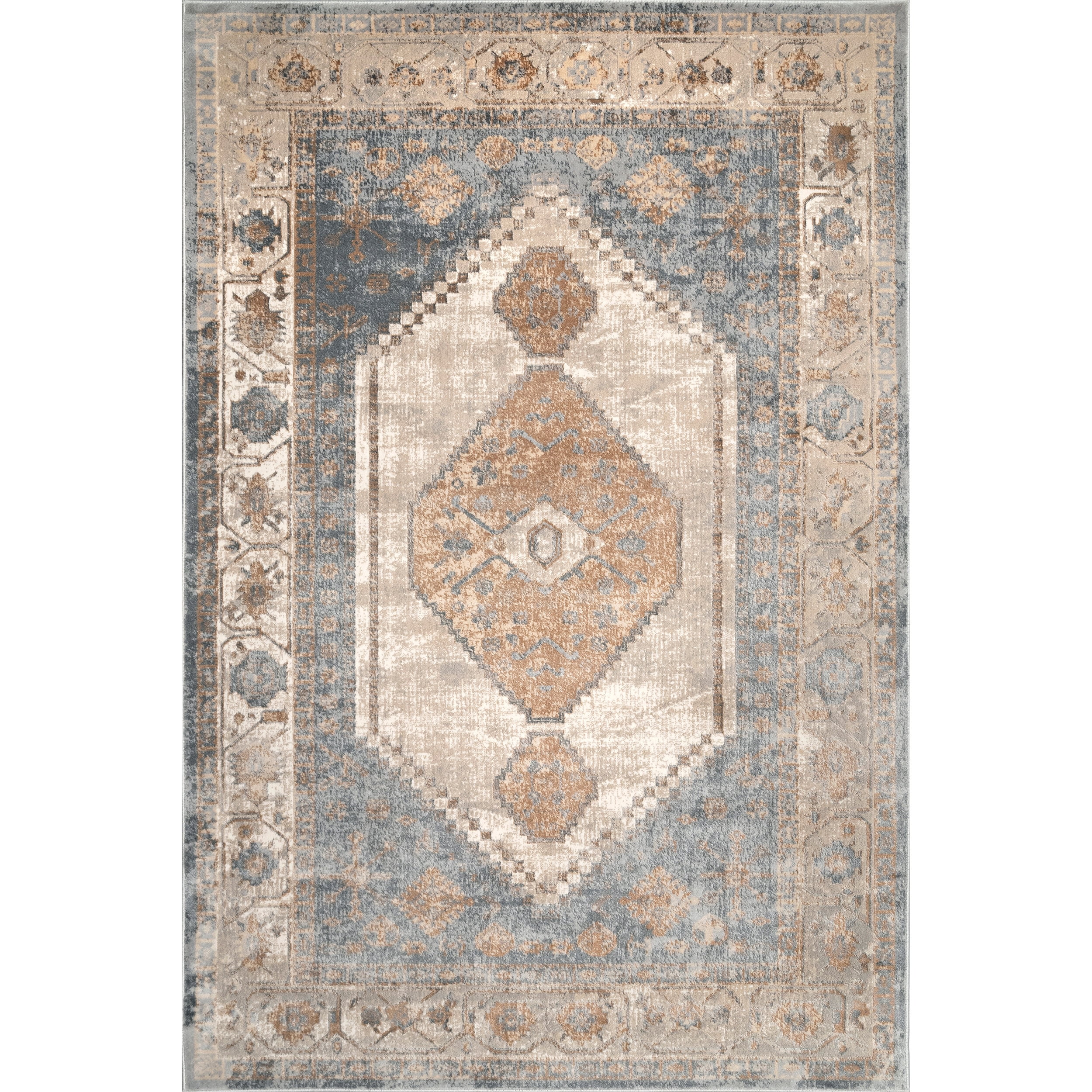 nuLOOM Vintage Giada Area Rug, 4' 3" x 6', Beige