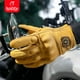 thumbnail image 2 of BSDDP Guantes de cuero de primera calidad para motocicleta, para hombre, motociclista protegido en la calle, 2 of 8