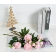 thumbnail image 2 of Pink Peonies Artificial Flowers Fake Peonies Pink Silk Flowers with Stems for Wedding Decoration Bride Bouquet Faux Flowers Pink Crafts Floral Arrangement (Pink), 2 of 5