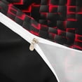 thumbnail image 4 of meiyoeat Red Checkered Grid Twin Duvet Cover For Boys,3D Modern Abstract Geometric Twin Bedding For Kids,Black Reversible,2 Pieces(No Comforter), 4 of 6