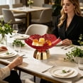 thumbnail image 6 of Pedestal Fruit Bowl Fruit Plate Multipurpose Food Snack Storage Tray, Snack Holder for Kitchen Countertop, for Living Room Dining Table Centerpiece Use, 6 of 6