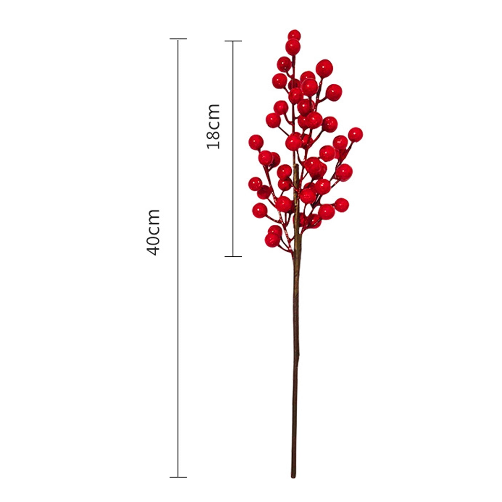 Cheers.US 10Pcs Artificial Red Berry Stems Branches, Fake Burgundy Berry  Picks Faux Holly Berries for Christmas Tree Xmas Wreath Decorations Floral  Arrangements, Halloween Holiday Home 
