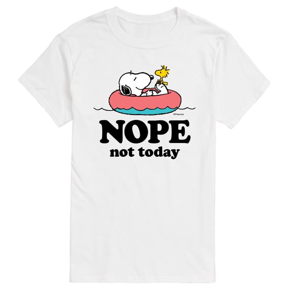 Peanuts - Pool Nope Not Today - Men's Short Sleeve Graphic T-Shirt