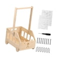 thumbnail image 4 of Armario para caja de Baby Shower, cesta de regalos, resistente, cesta de almacenamiento, cesta de bebé DIY con asa y ruedas para recién nacidos, 4 of 7