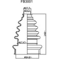 thumbnail image 2 of FlexxBoot FB3001 Large Shaft Universal CV Boot, 2 of 3