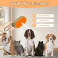 thumbnail image 5 of Cat Steam Brush, 2024 New 3 in 1 Cat Steamy Brush, Pet Steam Groomer Comb for Massaging and Cleaning Shedding Pets, Multifunctional Hair Removal Comb for Cats and Dogs(White+Orange), 5 of 8