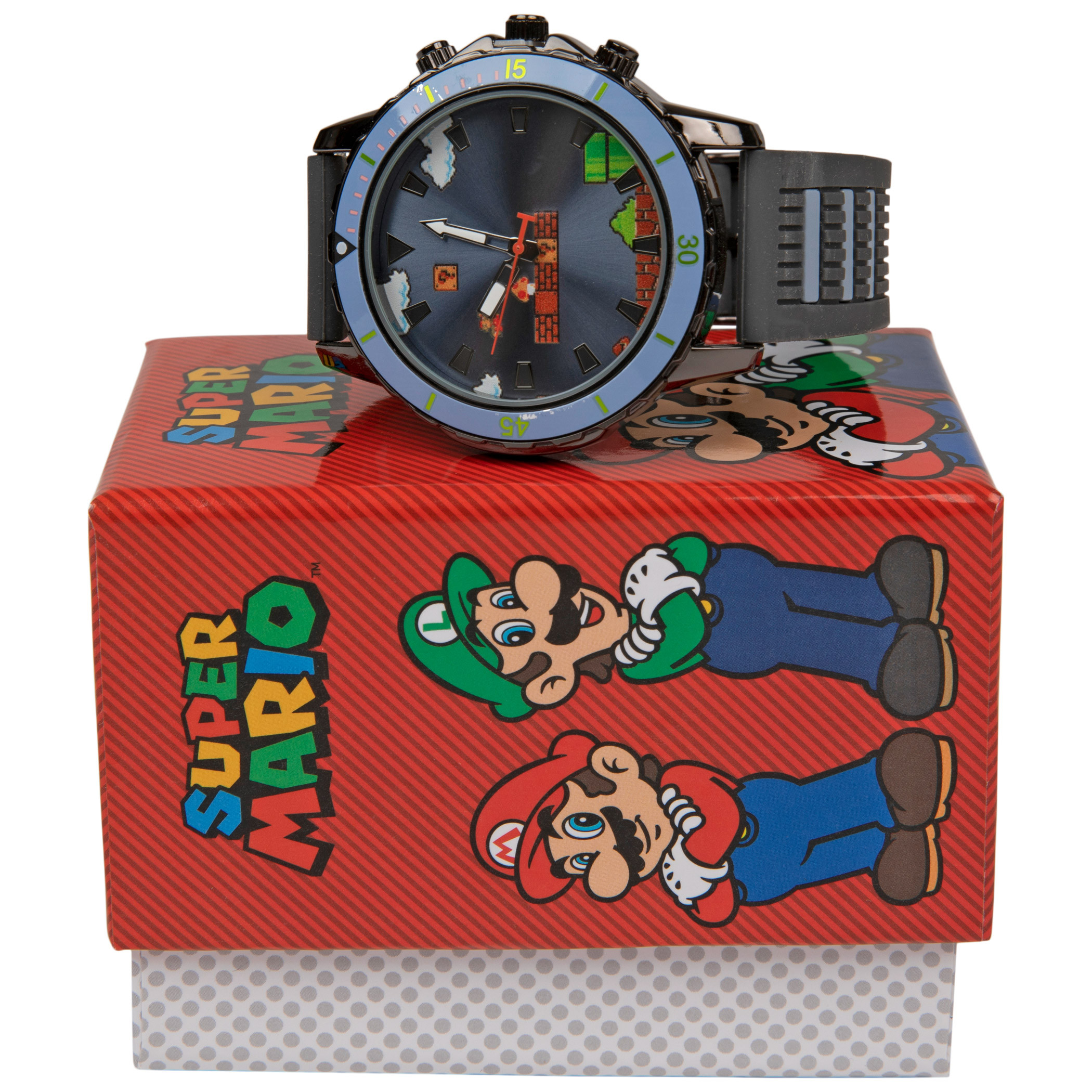 Super Mario Nintendo Watch with Silicone Band - Walmart.com